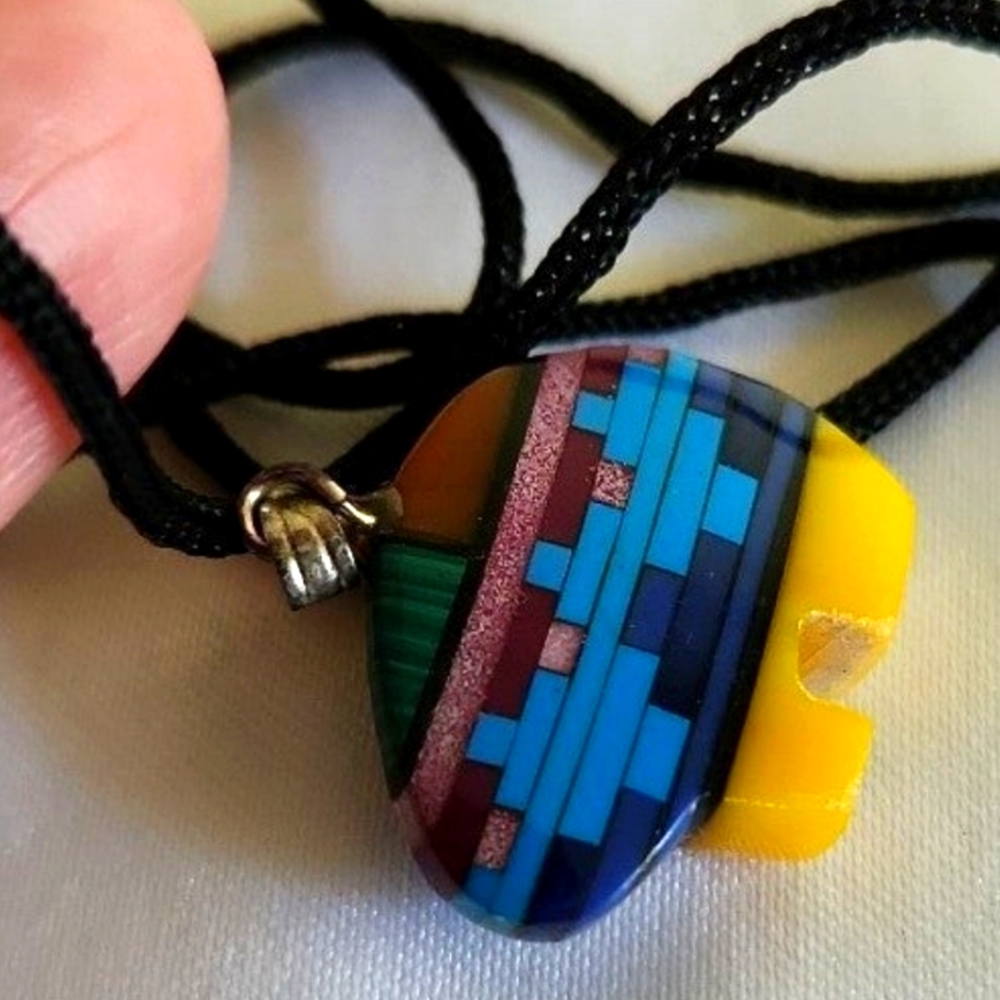 Unisex Southwest-style bear necklace